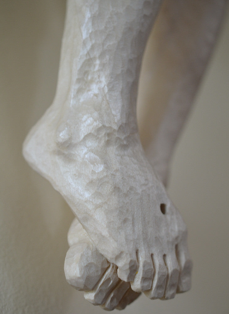 Hand Carved Detail of Corpus Feet