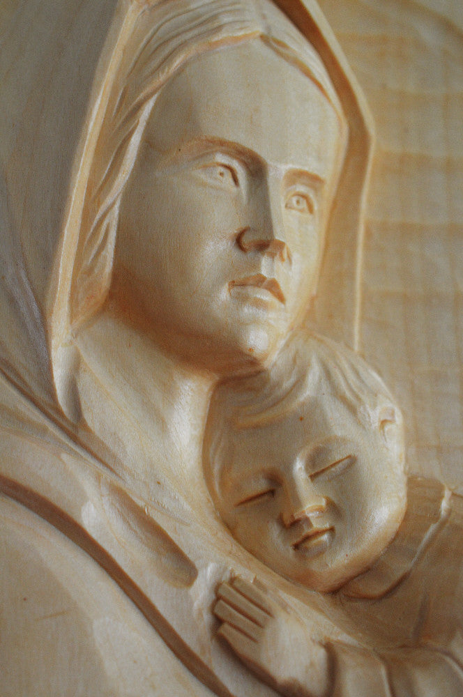 Hand Carved Madonna of the Streets