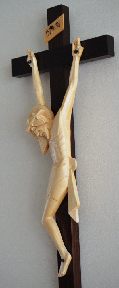 Profile View of Wedding Crucifix