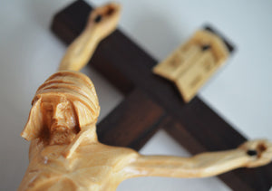 Detail of Christ Corpus on Altar Crucifix